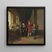 Garrick z Burtonem i Palmerem w L'Alchimiste - Johan Joseph Zoffany — oprawiony obraz na ścianie