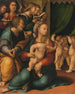 La Vierge à l'Enfant avec Joseph et les anges - Gaspare Sacchi — widok dzieła