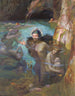 Nymfy morza w jaskini - Gaston Bussière — widok dzieła