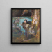 Nymfy morza w jaskini - Gaston Bussière — oprawiony obraz na ścianie