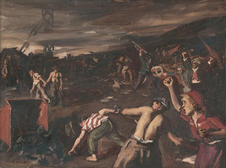 Strajk górników - Gejza Kukán — widok dzieła