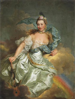 Georg David Matthieu - Allegorisk fremstilling af ung pige svvende p en sky.webp