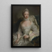 Portret Charlotte z Meklemburgii-Strelitz - Georg David Matthieu — oprawiony obraz na ścianie