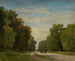 Aleja w pobliżu Fontainebleau - Georg Eduard Otto Saal — widok dzieła
