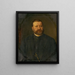 Portret mężczyzny - Georg Fleischmann — oprawiony obraz na ścianie