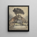 szkic autoportrait - Georg Friedrich Schmidt — oprawiony obraz na ścianie