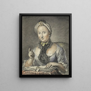Georg Friedrich Schmidt - The Artists Wife With A Book.webp