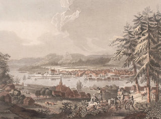 Widok na miasto Kristiania - Georg Haas — widok dzieła
