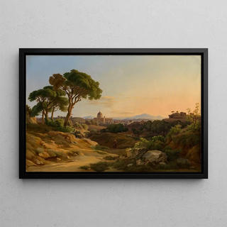 Georg Kbel - Blick auf Rom mit Sankt Peter von der Villa DoriaPamphili.webp