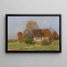 Ferme frisonne soirée d'automne - Georg Meinzolt — oprawiony obraz na ścianie