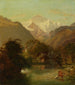 Widok na Jungfrau koło Interlaken - Georg Rudolf König — widok dzieła
