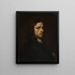 portret mężczyzny - Georg Thomas Hopfer — oprawiony obraz na ścianie