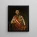 Portret hrabiego Andreasa Hadika von Futak 1710-1790 z gwiazdą Militarnego Orderu Marii Teresy na piersi - Georg Weikert — oprawiony obraz na ścianie