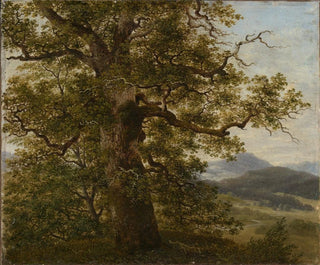 Georg Wilhelm Issel - Eichbaum in Landschaft.webp