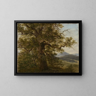 Georg Wilhelm Issel - Eichbaum in Landschaft.webp