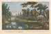 Widok na jaskinię rzeki Serpentine w zaroślach olchowych w ogrodach hrabiego Temple w Stow w hrabstwie Buckingham - George Bickham starszy — widok dzieła