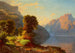 Widok jeziora w górach - George Caleb Bingham — widok dzieła