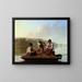 Les bateliers du Missouri - George Caleb Bingham — oprawiony obraz na ścianie