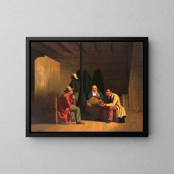 Polityk kampanii - George Caleb Bingham — oprawiony obraz na ścianie