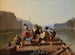 Des radeaux jouant aux cartes - George Caleb Bingham — widok dzieła