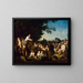 Dyskurs o pniu - George Caleb Bingham — oprawiony obraz na ścianie