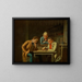 Les Joueurs de dames - George Caleb Bingham — oprawiony obraz na ścianie