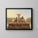 Les joyeux bateliers - George Caleb Bingham — oprawiony obraz na ścianie