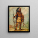 A-Wun-Ne-Wa-Be Oiseau du Tonnerre - George Catlin — oprawiony obraz na ścianie