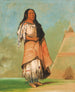 Ah-Kay-Ee-Pix-En Kobieta, która mocno uderza - George Catlin — widok dzieła