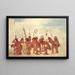 Tańczące wojowniczki w Fort Snelling - George Catlin — oprawiony obraz na ścianie