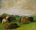 Polowanie na bawoła: byki walczące z ludźmi i końmi - George Catlin — widok dzieła