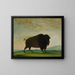 Bawół pasący się na łące - George Catlin — oprawiony obraz na ścianie