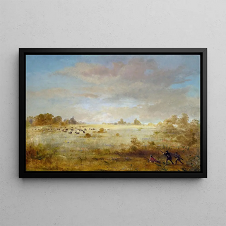 George Catlin - Elk Grazing on an Autumn Prairie.webp