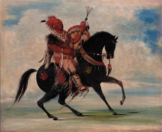 Czujny przywódca lisów z plemienia na koniu - George Catlin — widok dzieła