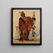 Keeokk Le Renard Vigilant Chef de la Tribu - George Catlin — oprawiony obraz na ścianie