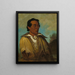 Keennekuk, Pierwszy Mężczyzna, Szef Plemienia - George Catlin — oprawiony obraz na ścianie