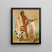 Kotzatah Smoked Shield, un guerrier distingué - George Catlin — oprawiony obraz na ścianie