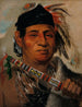 Mahkemee Teuv Grizzly Bear Chef de la tribu - George Catlin — widok dzieła