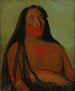 Drugie przywódca Czterech Niedźwiedzi Mh-to-th-pa jest w żałobie - George Catlin — widok dzieła