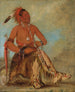Nm-ba-mon-nee Double Walker un Brave - George Catlin — widok dzieła