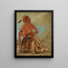 Nm-ba-mon-nee Double Walker un Brave - George Catlin — oprawiony obraz na ścianie