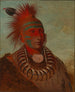 No-ho-mun-ya Ten, który nie zwraca uwagi - George Catlin — widok dzieła