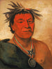 O-ho-ph-sha Small Whoop, wybitny wojownik - George Catlin — widok dzieła