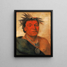 O-ho-ph-sha Small Whoop, wybitny wojownik - George Catlin — oprawiony obraz na ścianie