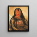 Peh-Tä-Pe-Kiss Eagles konfrontuje wodza Piegan - George Catlin — oprawiony obraz na ścianie