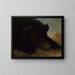 portretów niedźwiedzia grizzly i myszy w skali rzeczywistej - George Catlin — oprawiony obraz na ścianie