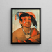 Sha-W-No Le Sud, un guerrier reconnu - George Catlin — oprawiony obraz na ścianie