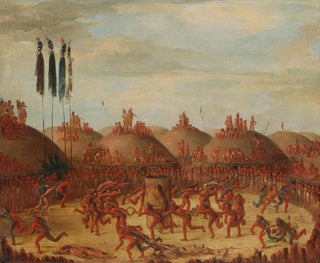 La dernière course, ceremonia Mandan OkeePa - George Catlin — widok dzieła