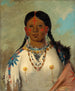 TsSeWoNaTs Kobieta myjąca kolana, żona wodza - George Catlin — widok dzieła