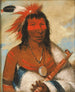 WNahDeTnkAh Wielki Orzeł lub Czarny Pies Przywódca grupy OHahKasKaTohYAnTe - George Catlin — widok dzieła